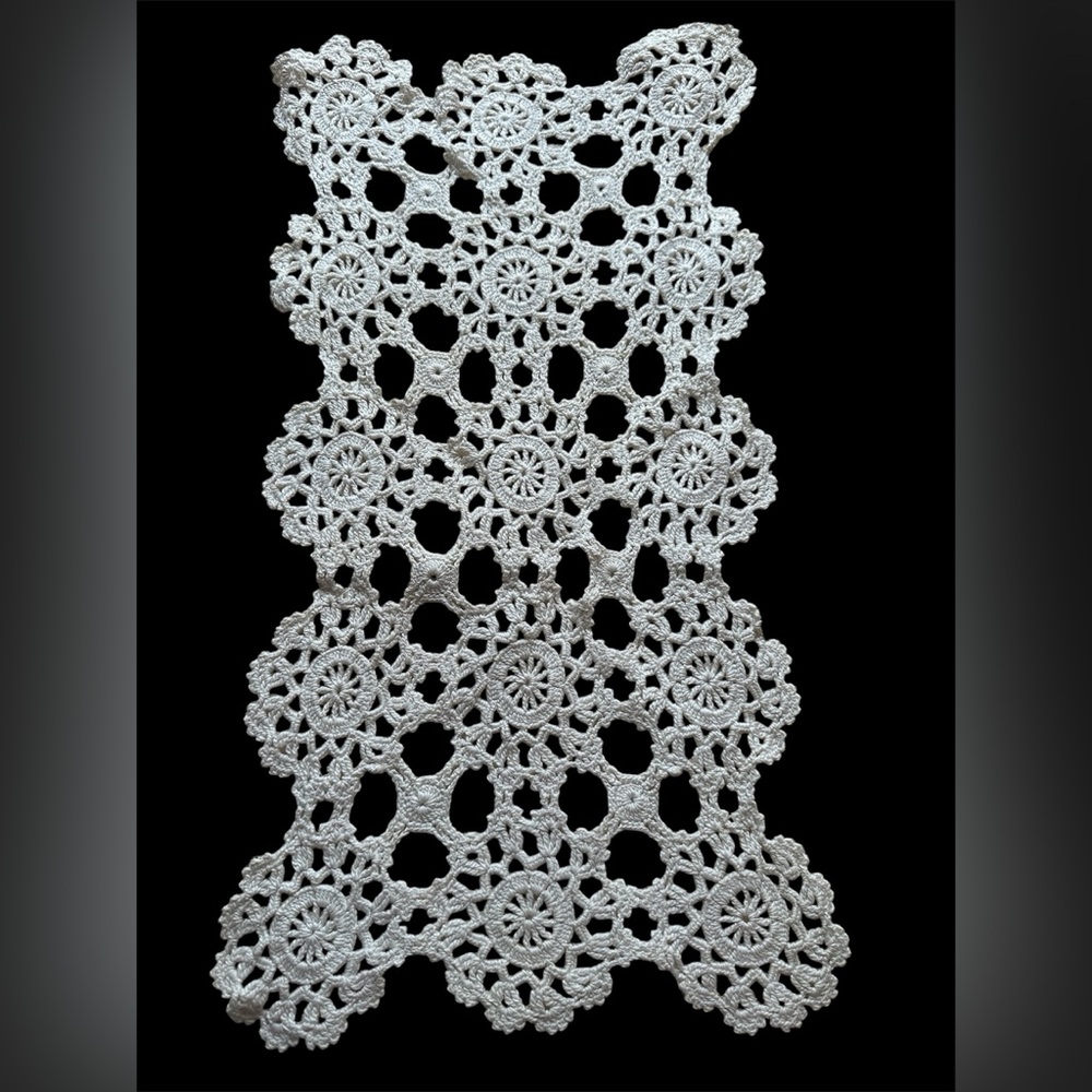 Lot of two table doilies 10 x 18 each